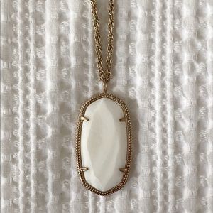 Kendra Scott White Pendant Necklace